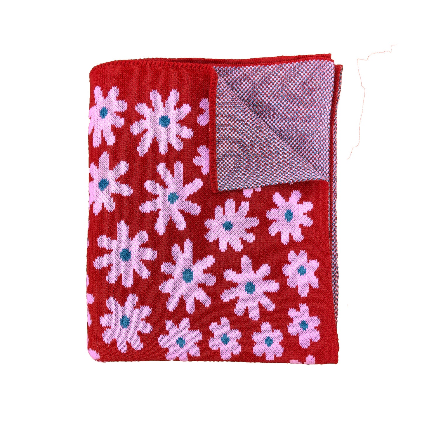 Starry Meadow Mini Blanket - Strawberry