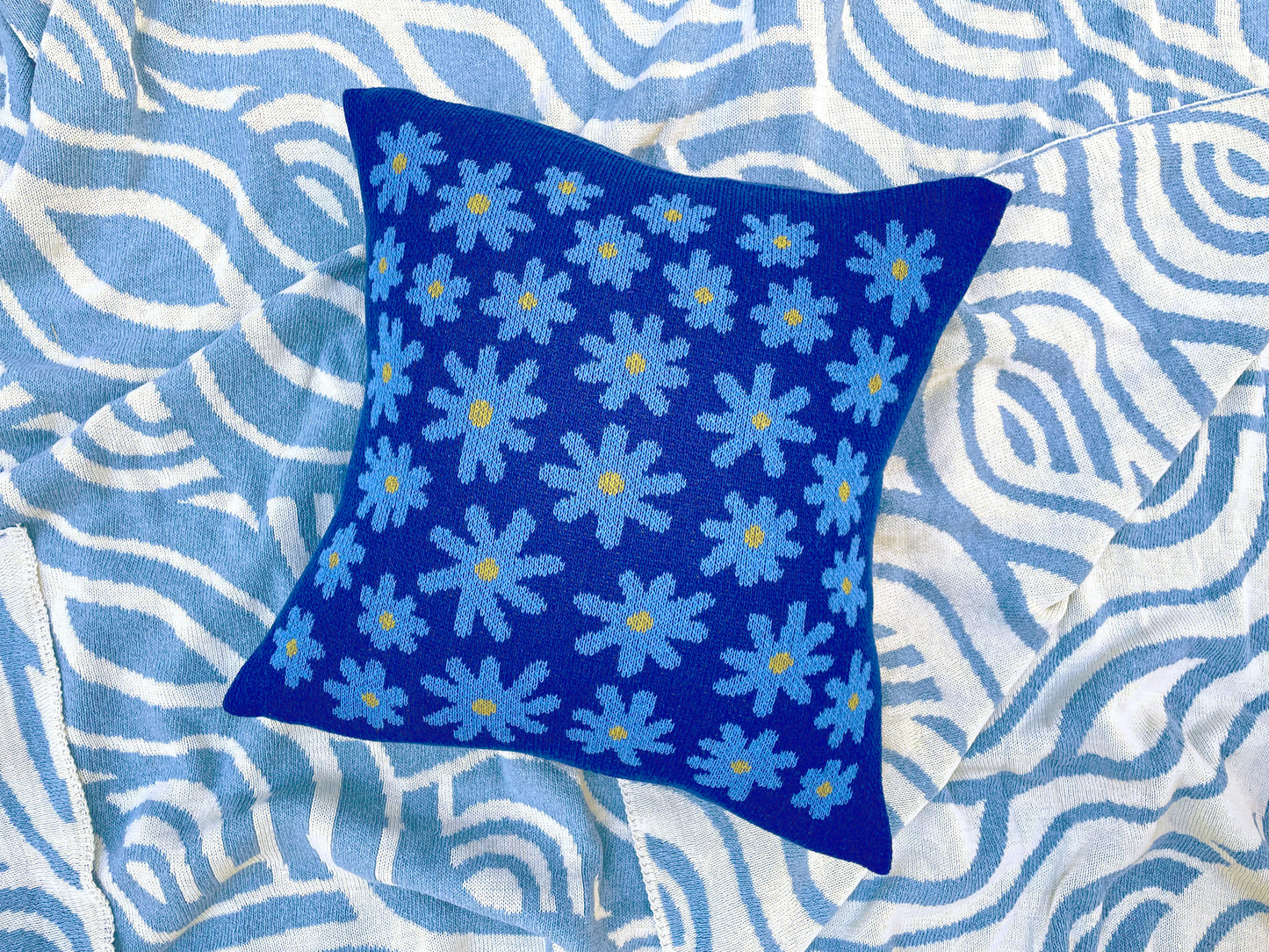 Starry Meadow Throw Pillow - Lantern