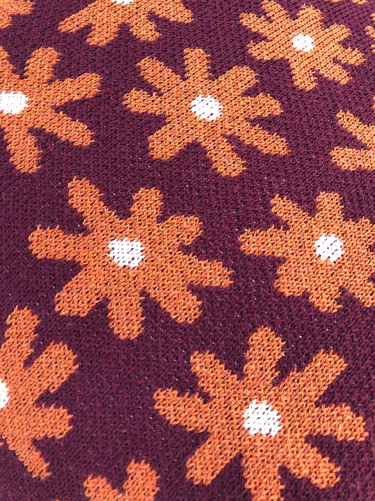 Starry Meadow Throw Pillow - Aubergine