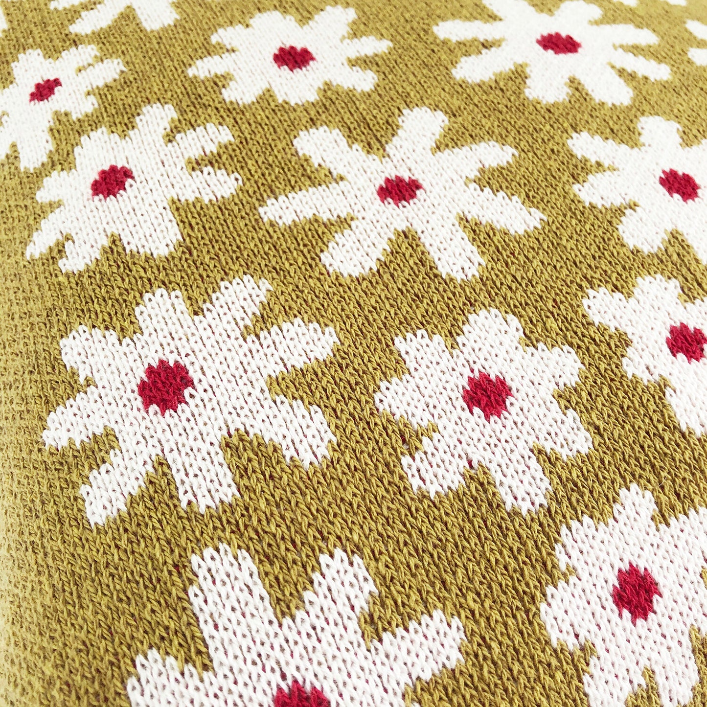 Starry Meadow Throw Pillow - Gold