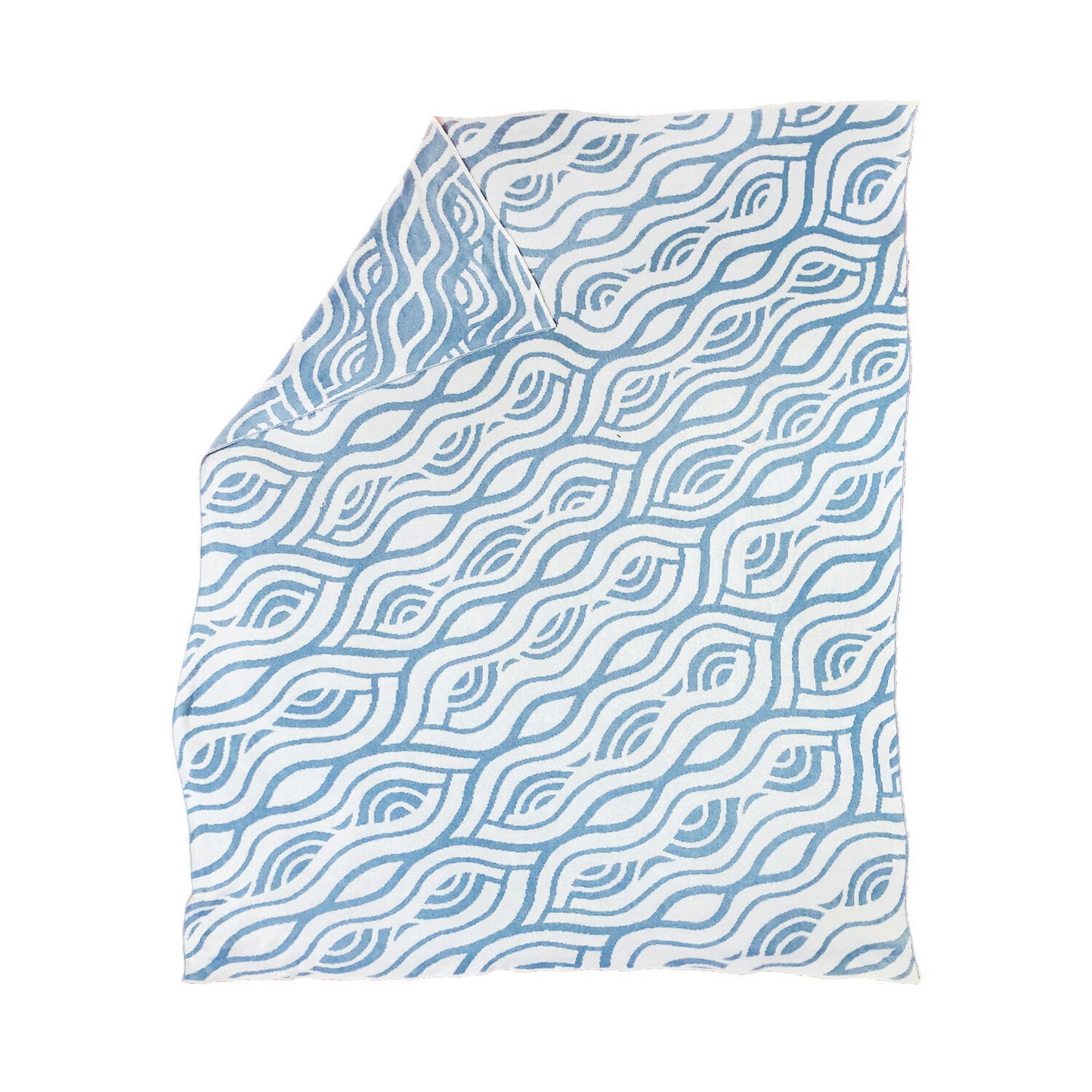 Triple Ripple Reversible Quilt - Sea Spray
