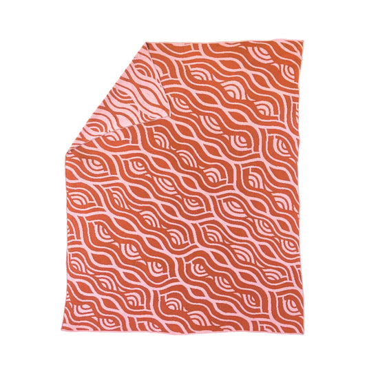 Triple Ripple Reversible Quilt - Sunset