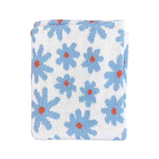 Starry Meadow Mini Blanket - Mist