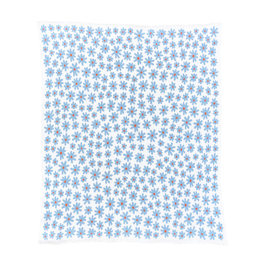 Starry Meadow Throw Blanket - Mist