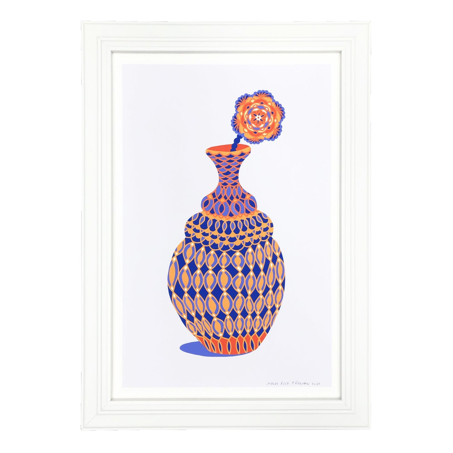 Vessel and Flower No. 1 Print